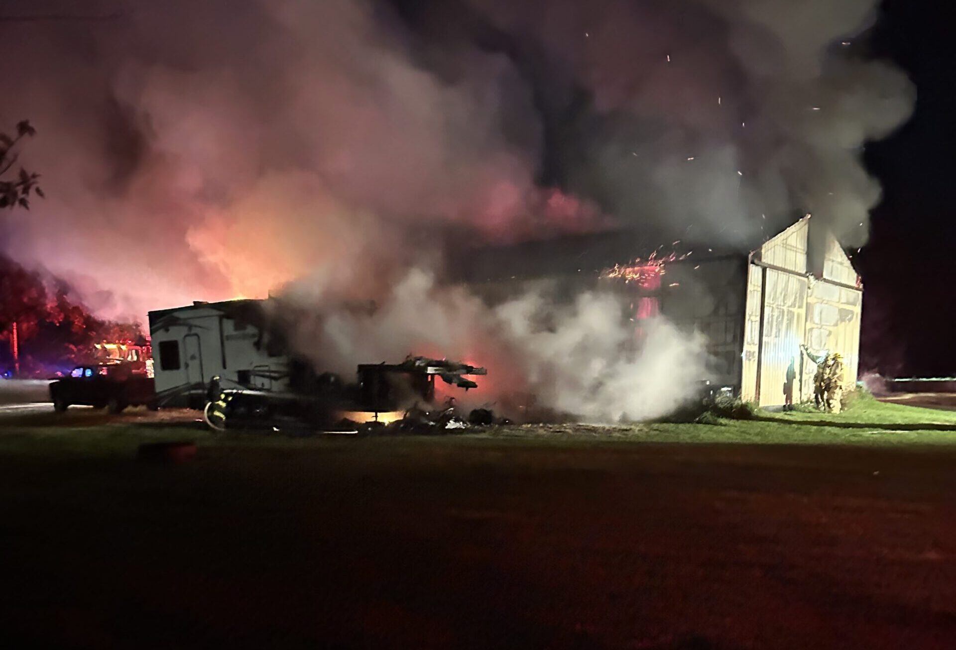 Fire destroys Barnum Township motorhome