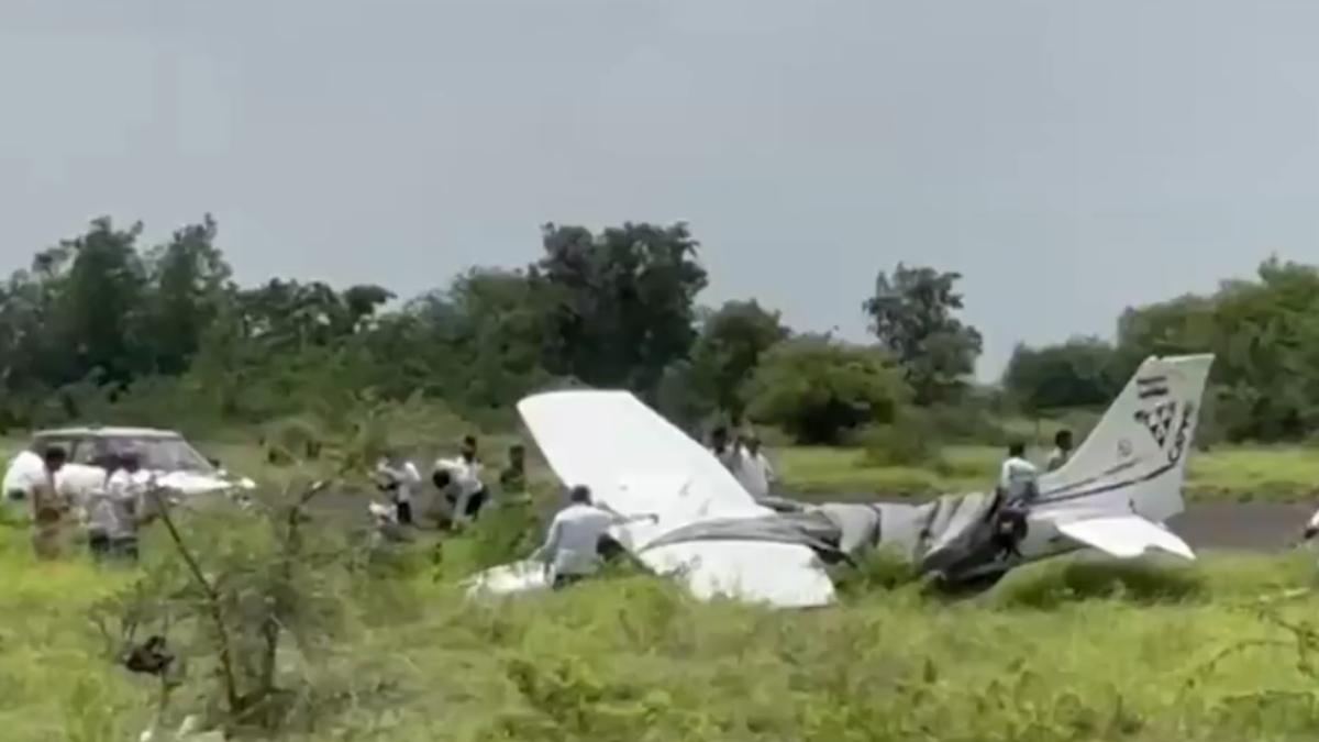Private trainer aircraft crashes near Baramati Airstrip in Pune; pilot escapes unhurt