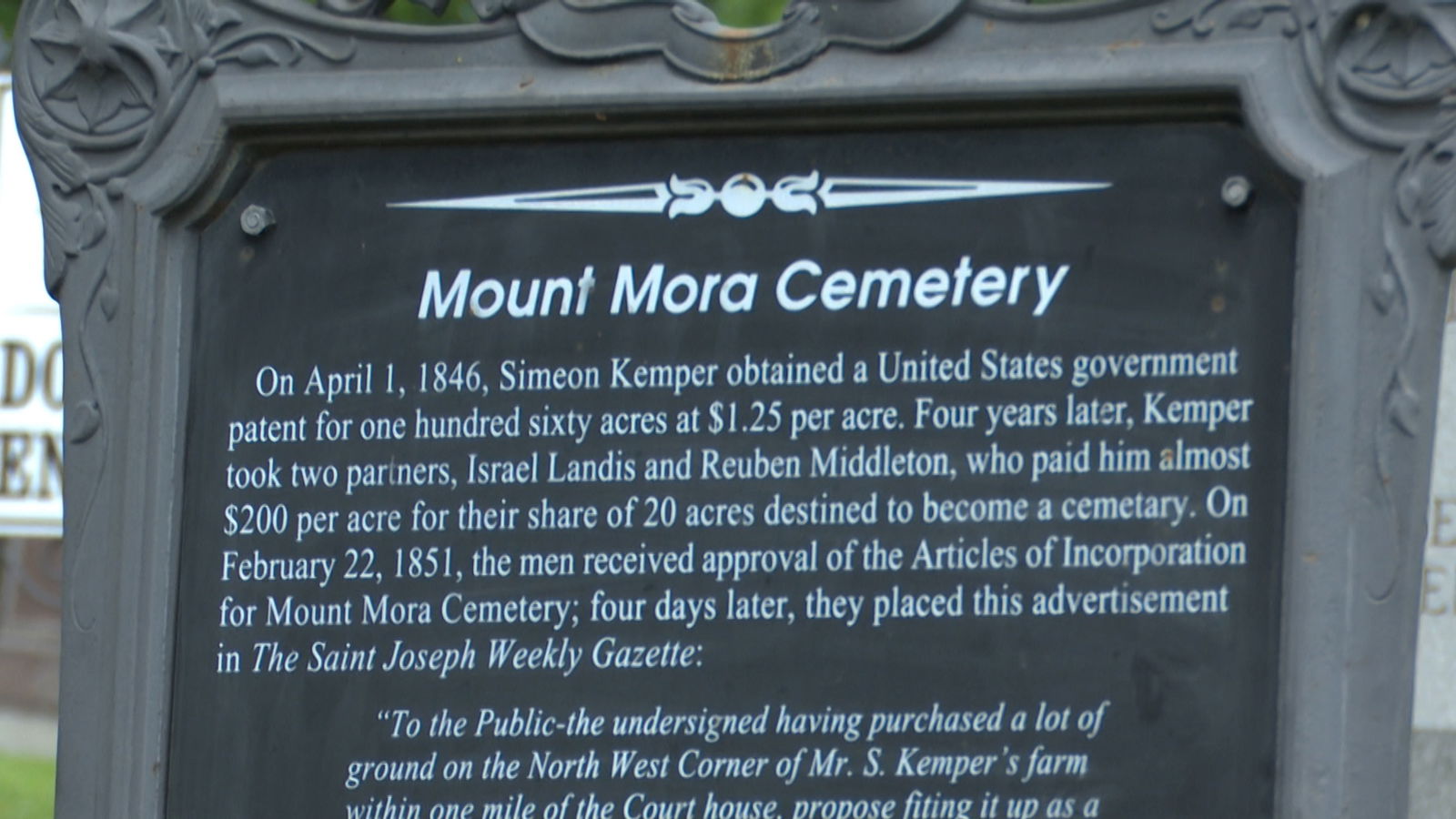 ‘Voices of the Past’ coming to Mount Mora Cemetery