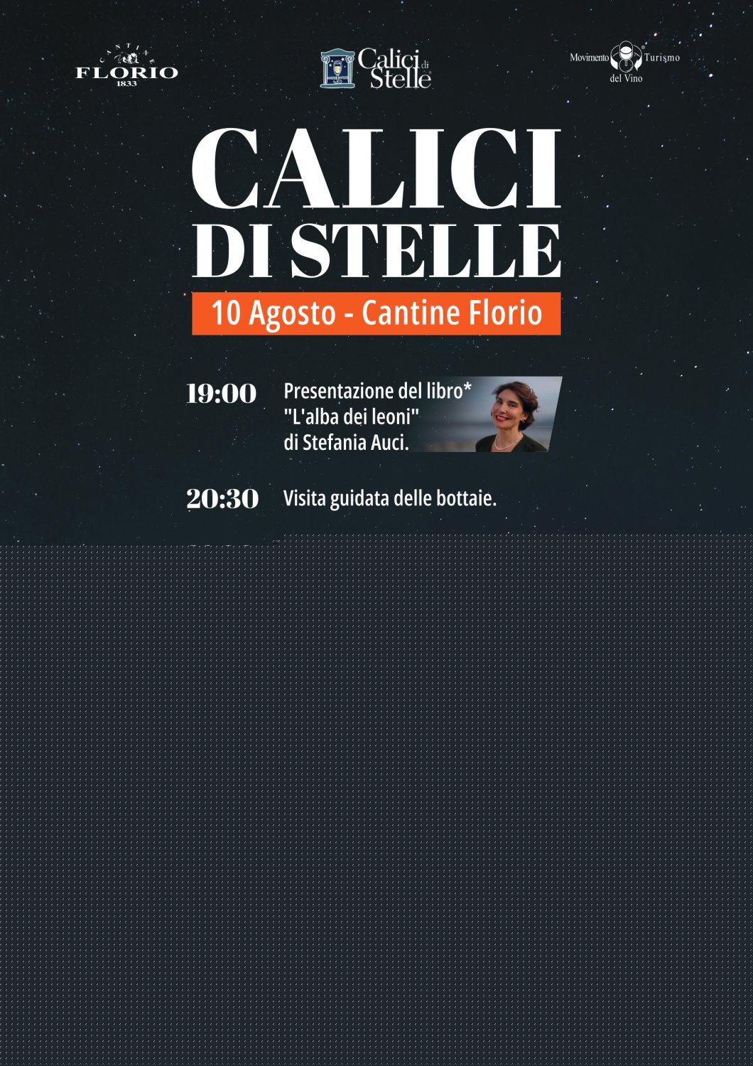 Calici di Stelle alle Cantine Florio con Stefania Auci