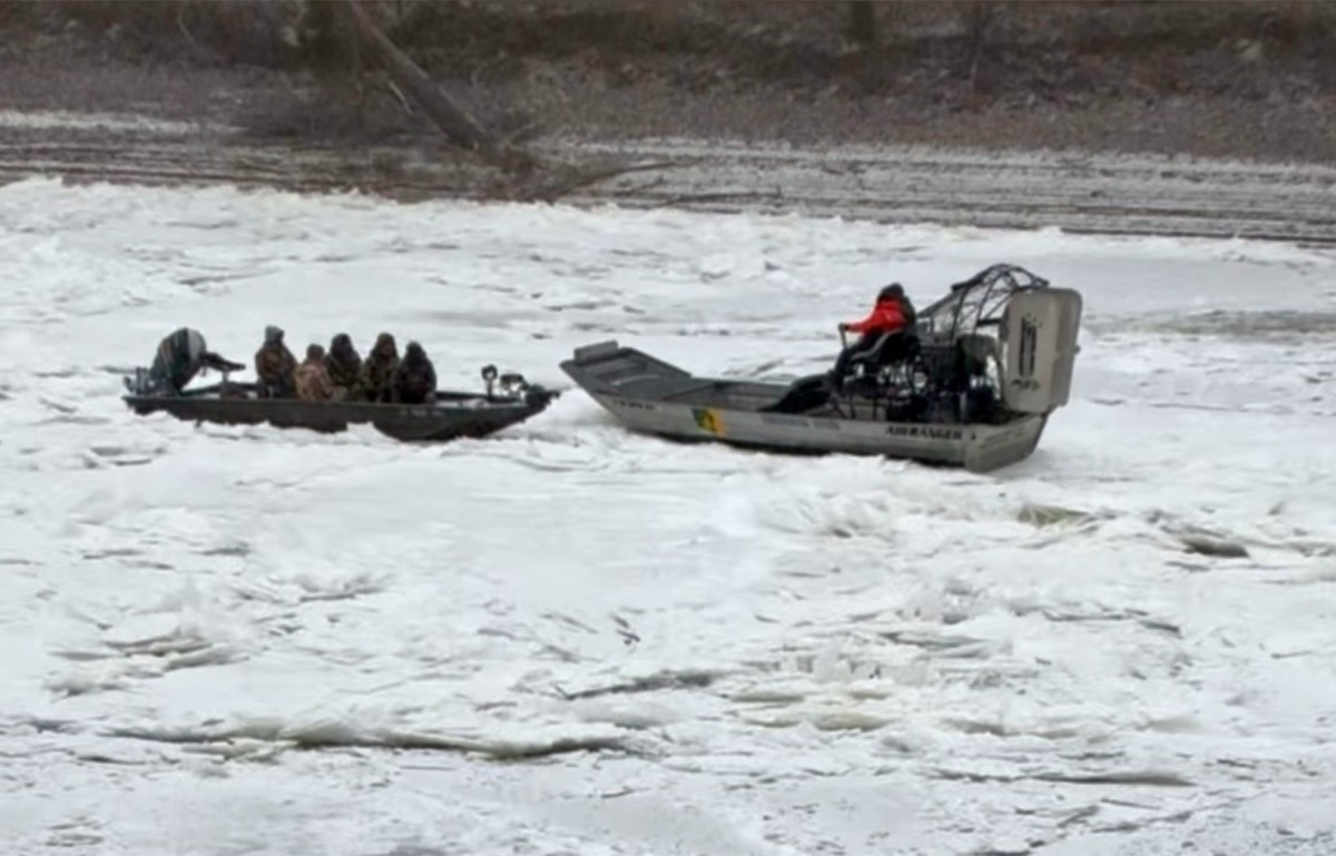 ‘Young Guys Think They’re Invincible.’ Duck Hunters Rescued by Airboat After Becoming Trapped in a Frozen River