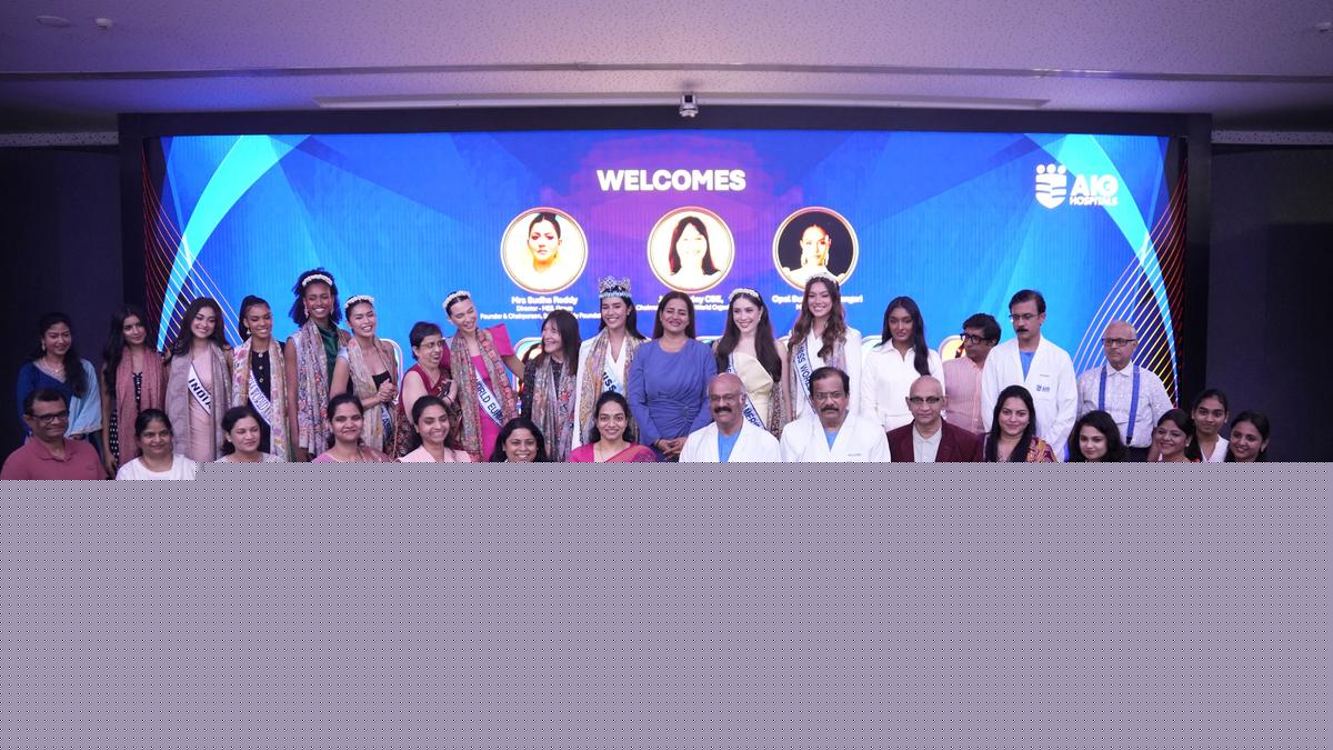 Medicine and pageantry converge as Miss World delegation visits AIG Hospital in Hyderabad