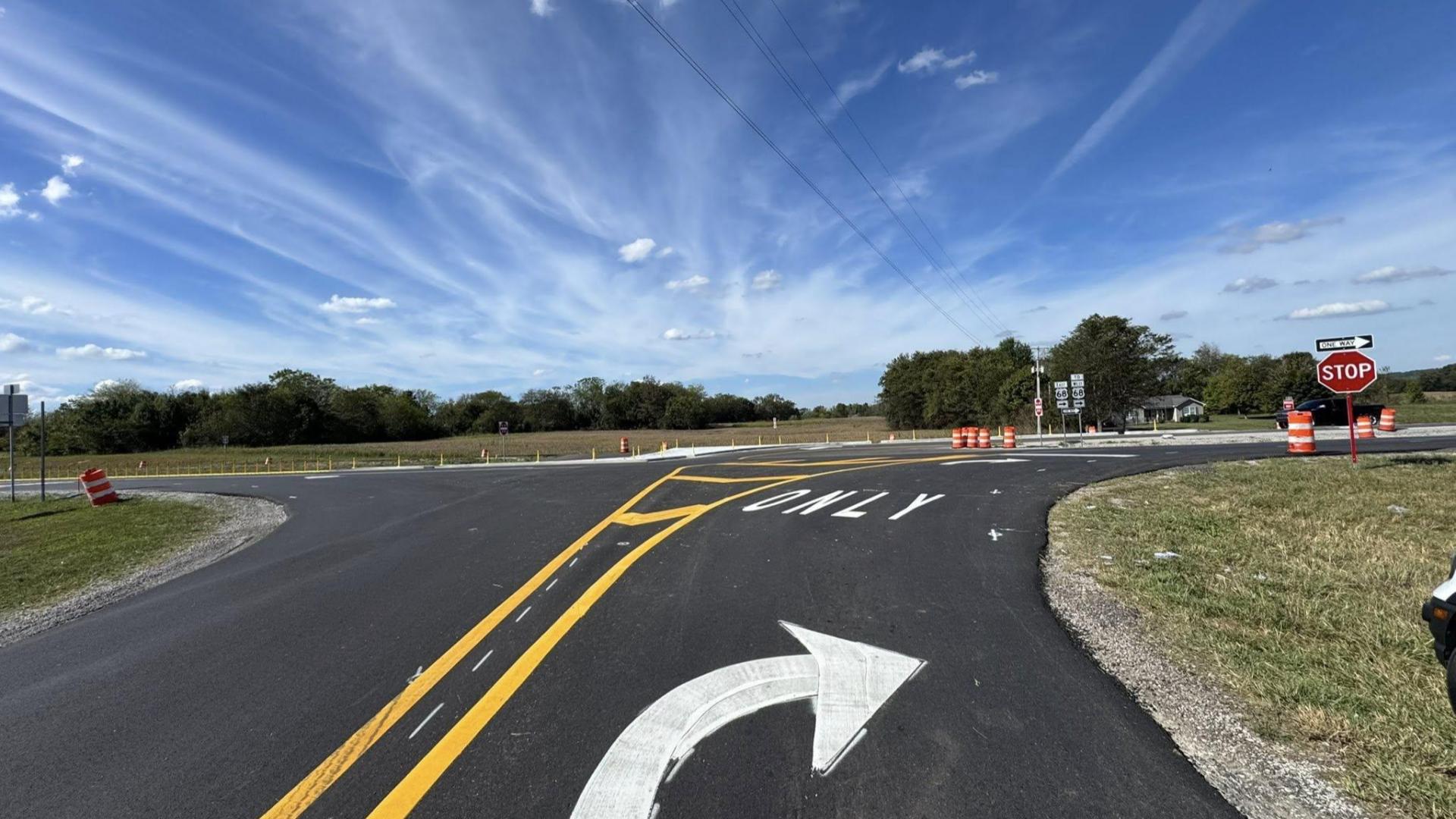 New road project opens along Kentucky 242, U.S. 68 in Warren County