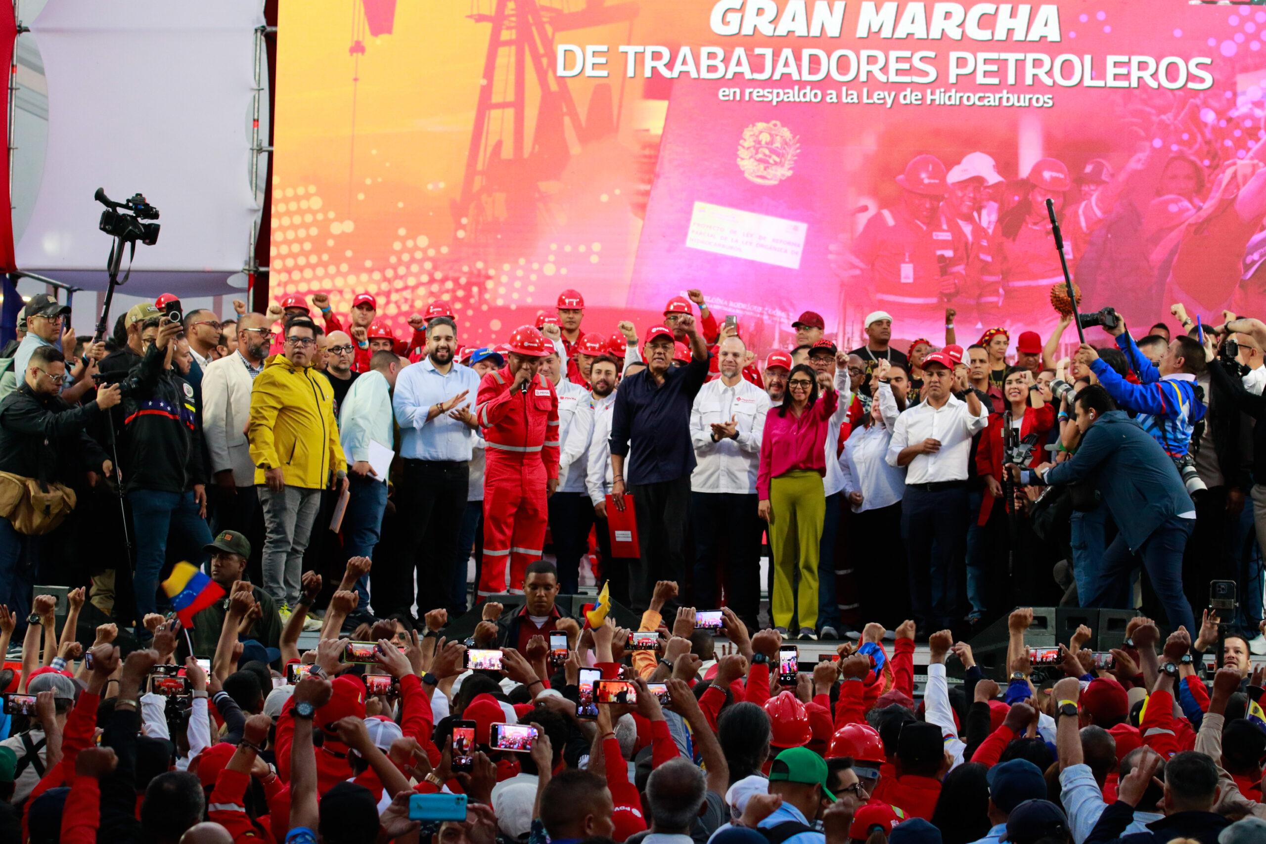 Presidenta (E) Delcy Rodríguez celebra logro histórico en la industria petrolera