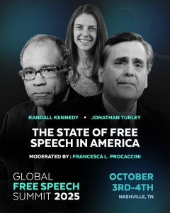 Comment on Jonathan Turley and Randall Kennedy to Debate the State of Free Speech in America by Anonymous