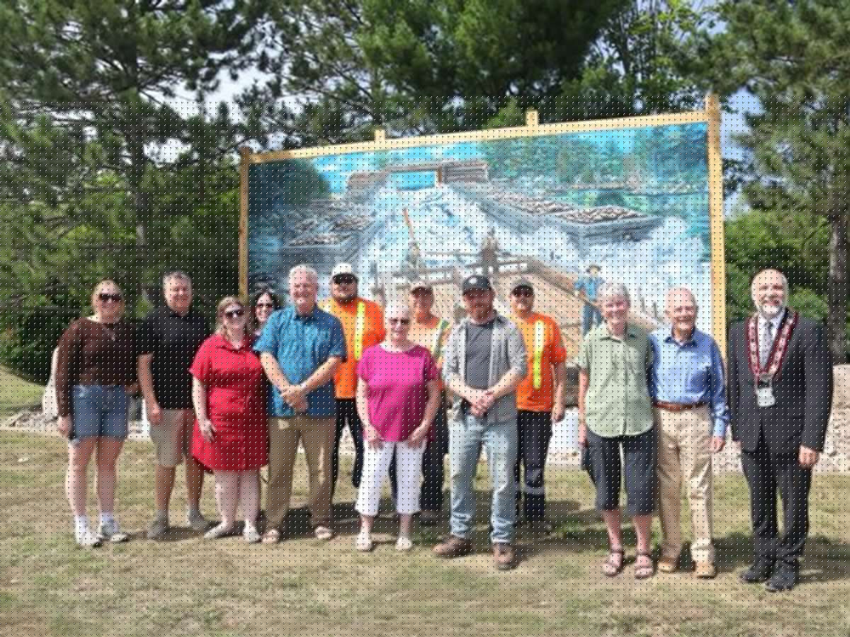 Pembroke Heritage Murals celebrates restoration of 'The Timber Raft'