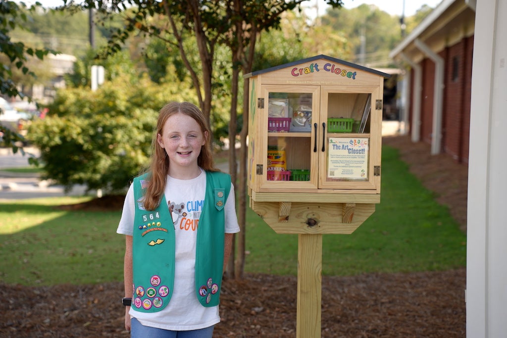 Local Girl Scout creates Art Closet for Shelby County Arts Council