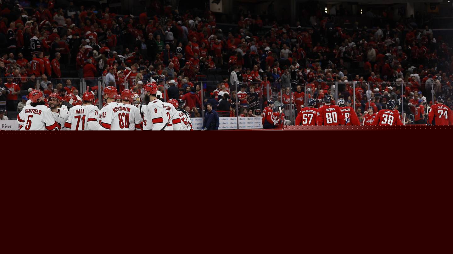 Capitals drop Game 1 in overtime to Hurricanes