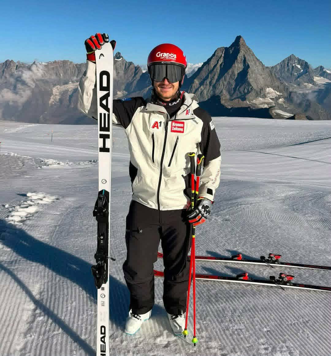 Stefan Eichberger è tornato: 225 giorni dopo il crac al crociato sulla Saslong, eccolo in pista a Zermatt