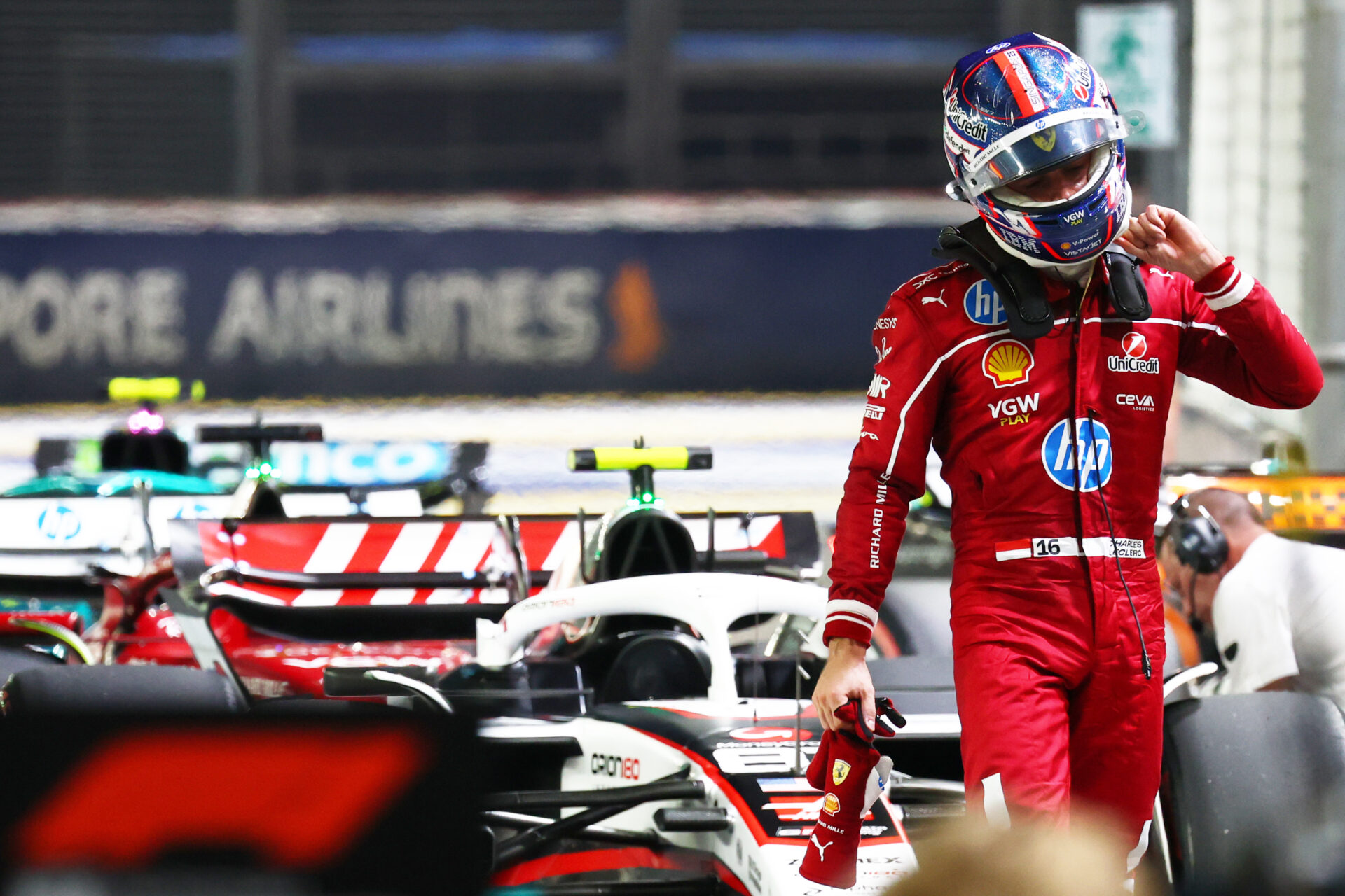 ‘Grim’: Jolyon Palmer noticed something worrying watching Ferrari’s Charles Leclerc at F1 Singapore GP