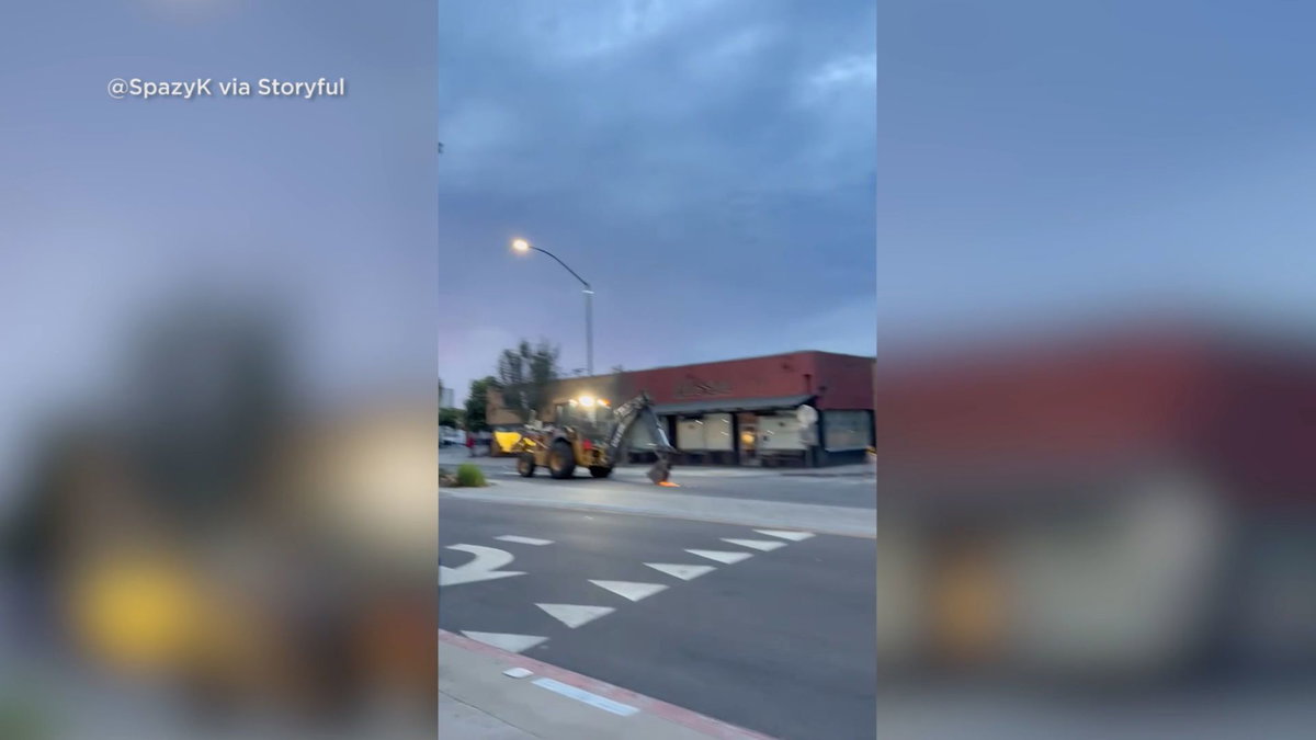 San Diego man arrested after taking stolen backhoe for joyride