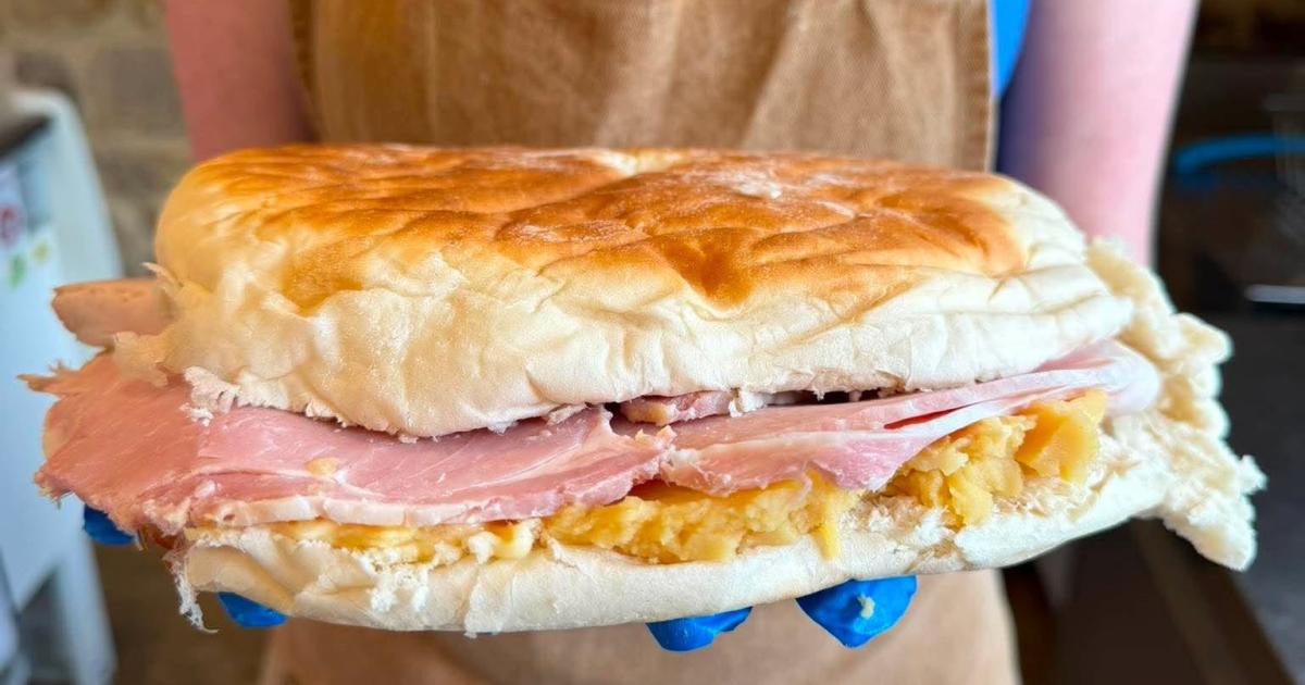 County Durham farm shop makes ham and pease pudding stottie the size of a pizza