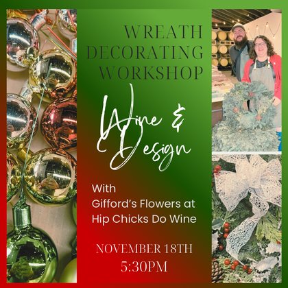 Wine &amp; Design: Holiday Wreath