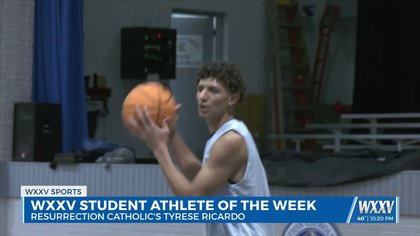 Introducing our WXXV Student Athlete of the Week, Resurrection Catholic’s Tyrese Ricardo!