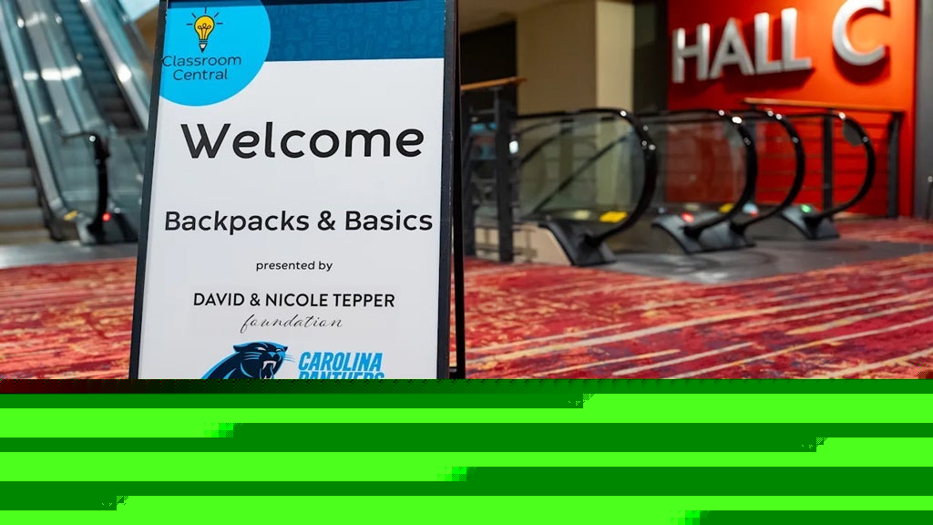 Tepper Foundation, Panthers Join Classroom Central for Back-to-School Event