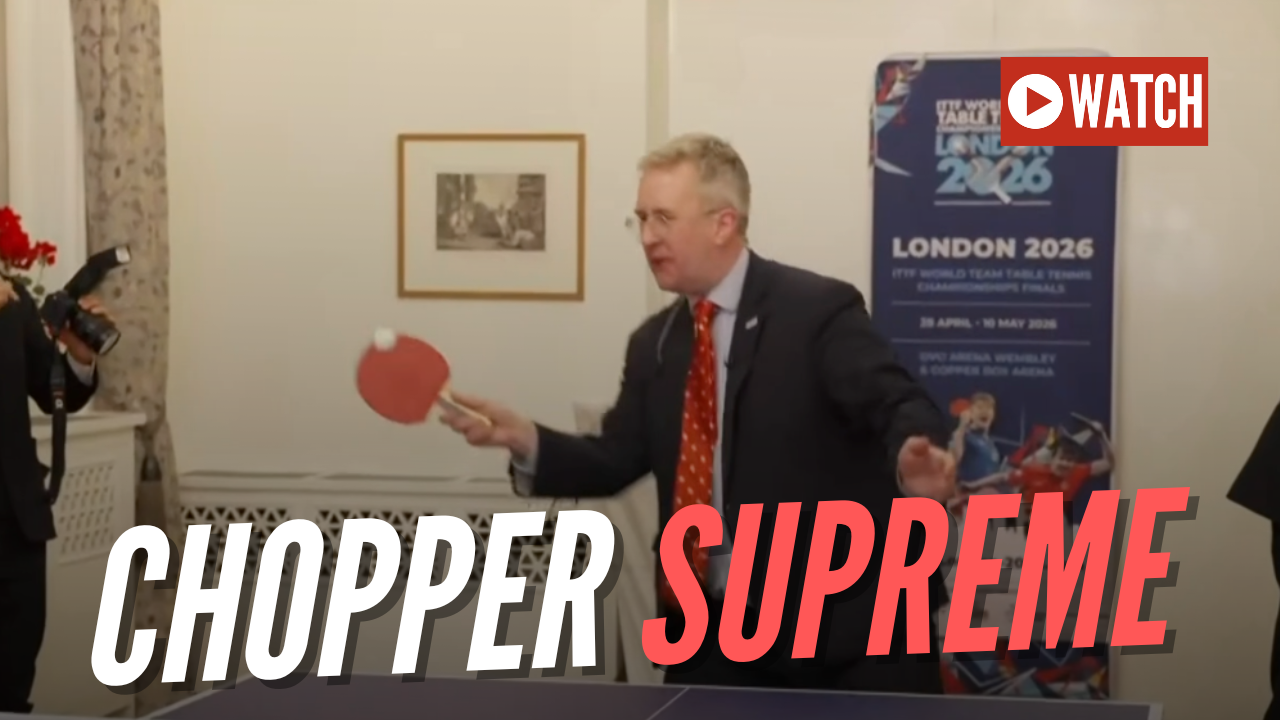 WATCH: GB News’ Christopher Hope Plays Ping Pong Live On-Air in Beijing