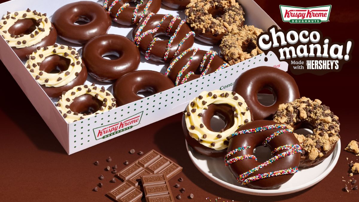 Solo 6 días: Prueba la nueva Chocomania de Krispy Kreme con glaseado especial Hershey’s