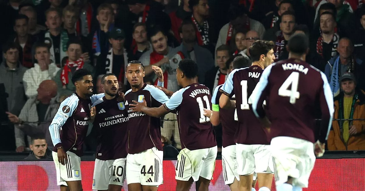 John Townley's Aston Villa player ratings as 8s and 7s awarded after 2-0 win at Feyenoord