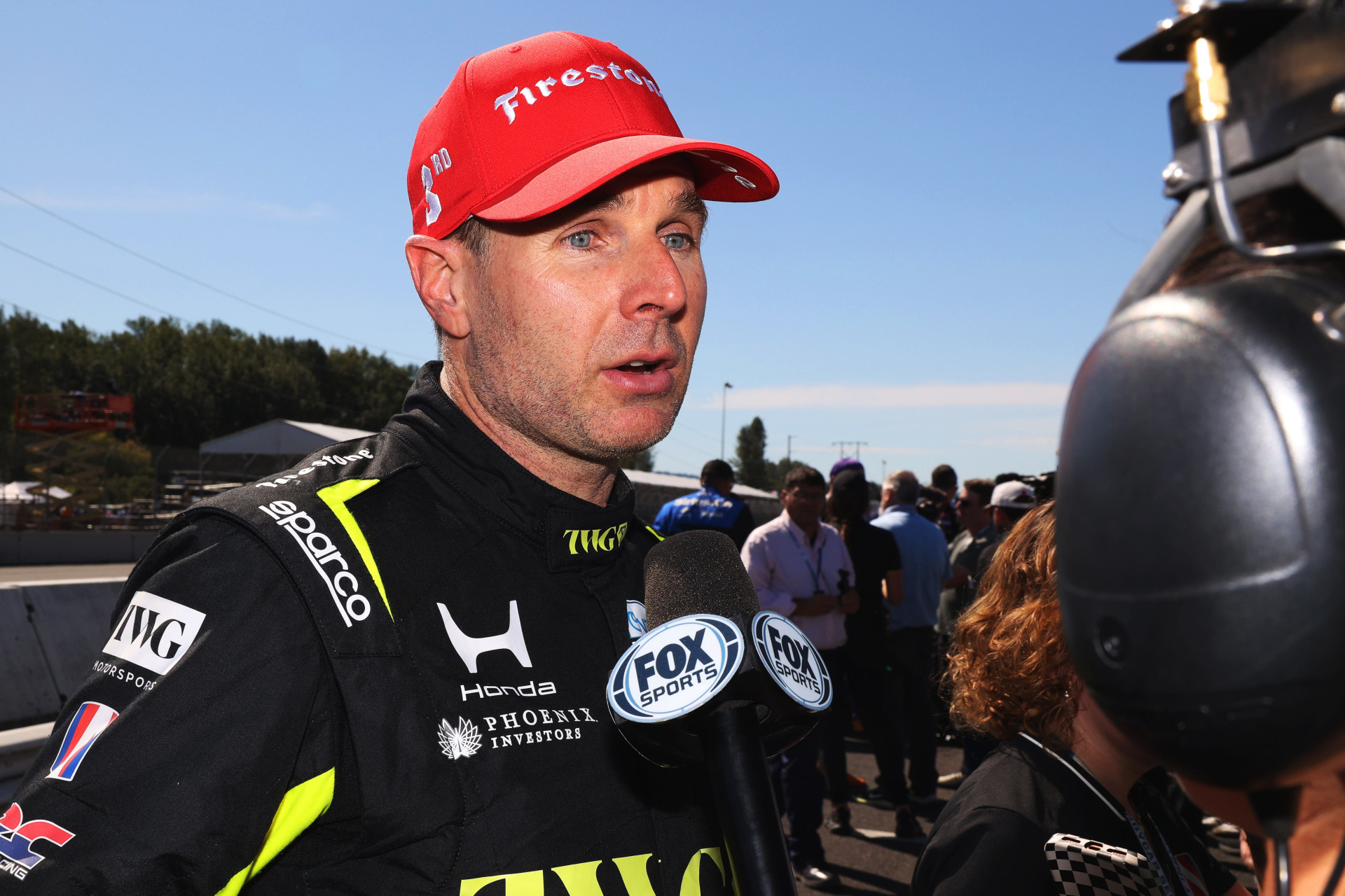 Will Power on Portland IndyCar podium