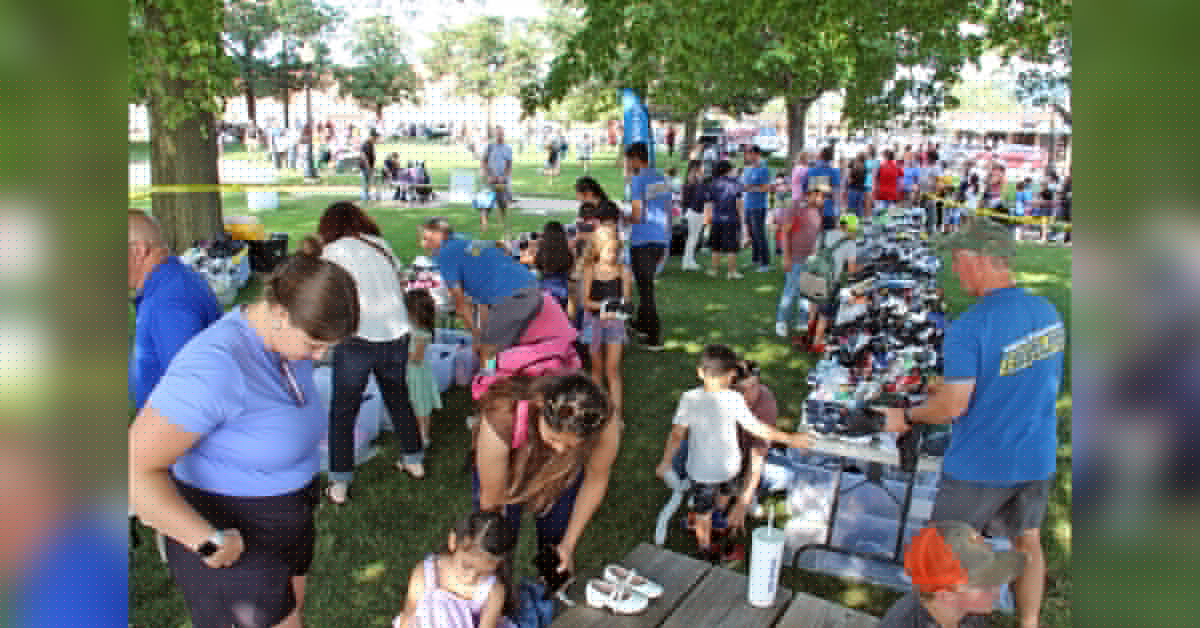 Annual shoe drive fits more than 1,000 area kids with new kicks