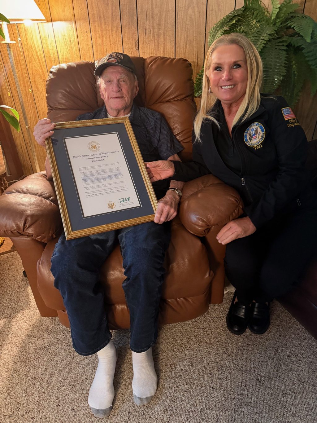 World War II veteran honored on 100th birthday