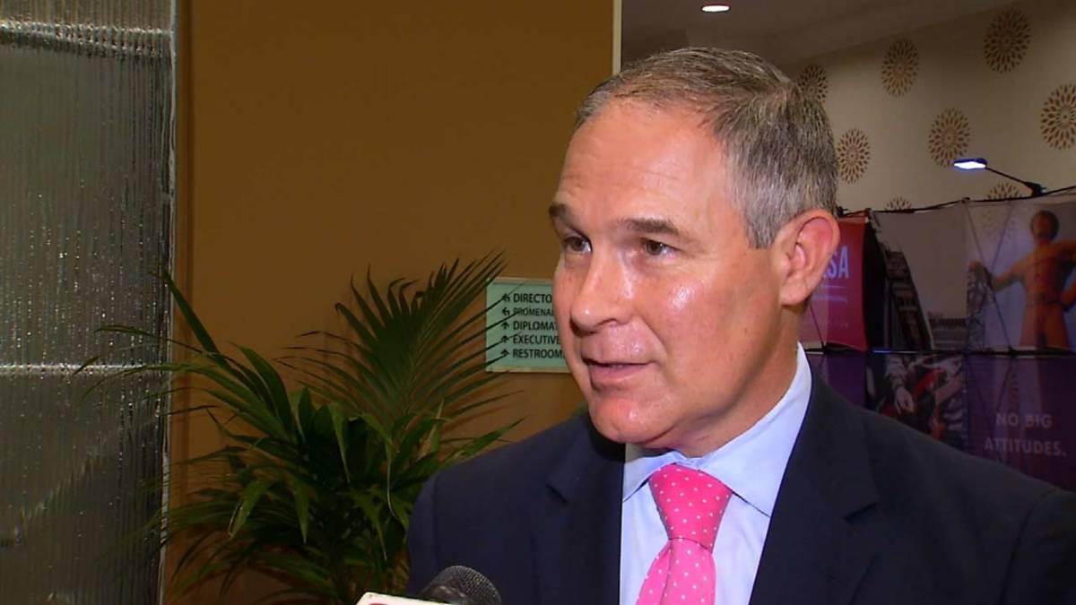 Pruitt’s nomination to lead EPA draws jeers, cheers