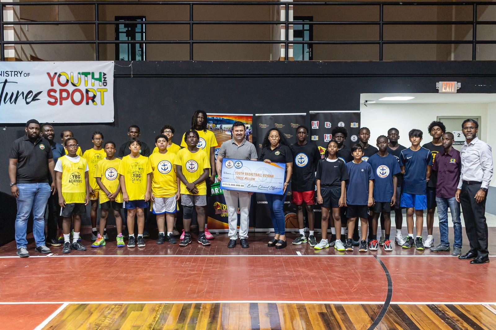 Edison Chouest Offshore, G-Boats Inc. renew partnership with Youth Basketball Guyana