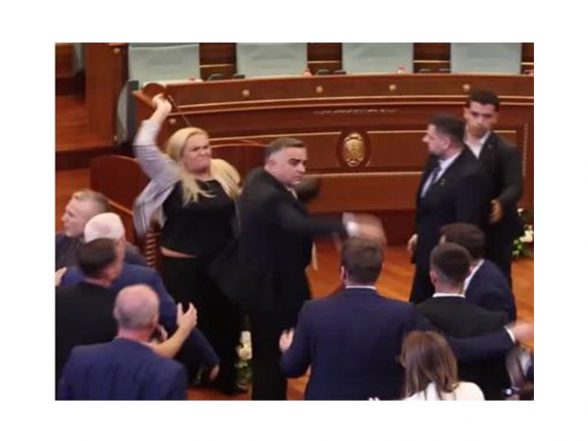 World News |  Kosovo: Opposition Lawmaker Hurls Eggs at Caretaker PM in Parliament Amid Political Crisis, House Suspended