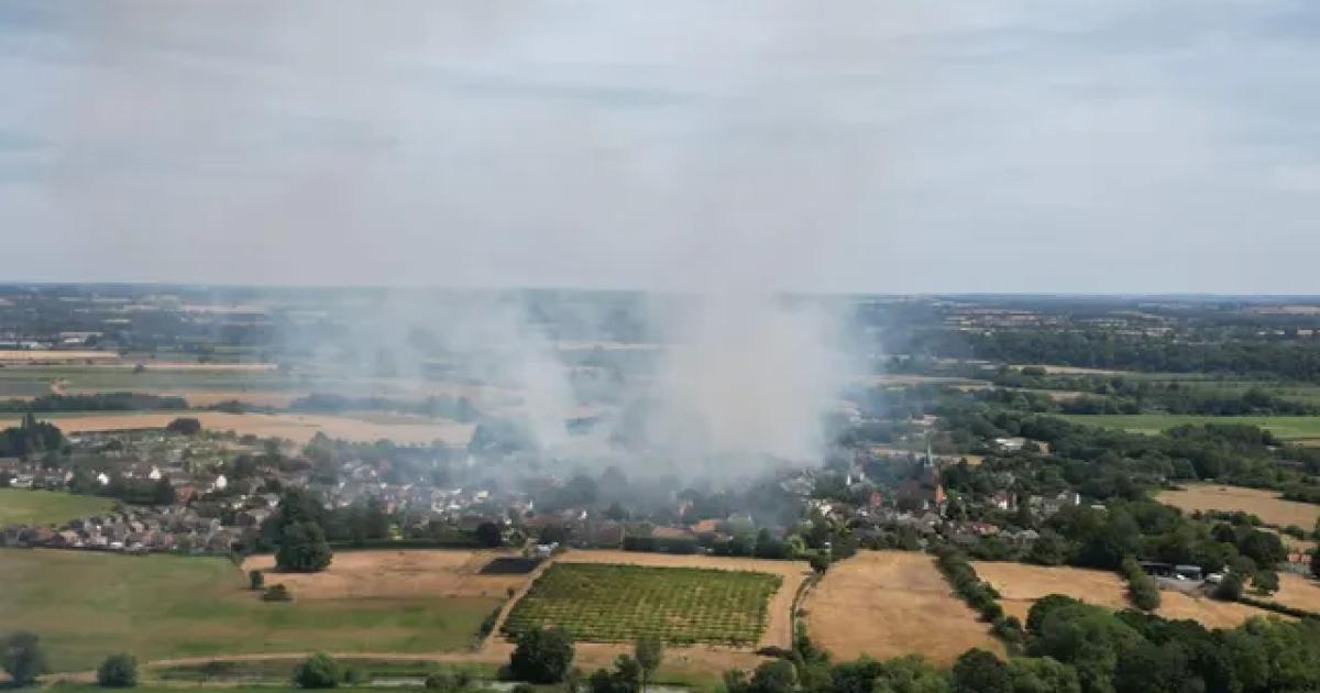 Firefighters reveal investigation finding after dramatic Harvington wildfire