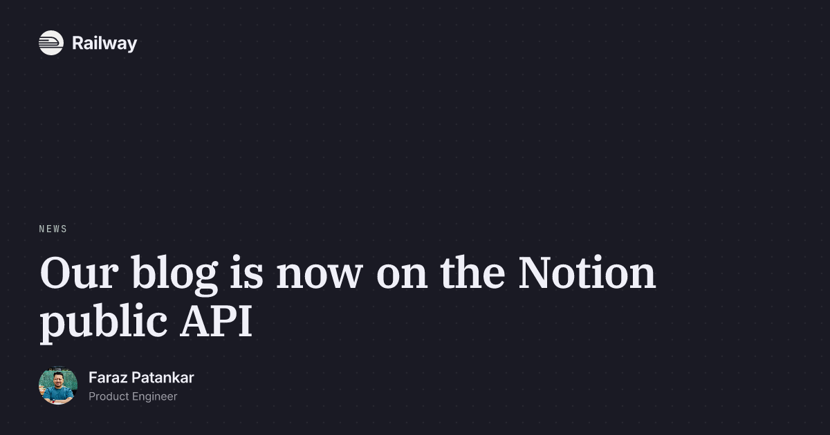 Our blog is now on the Notion public API