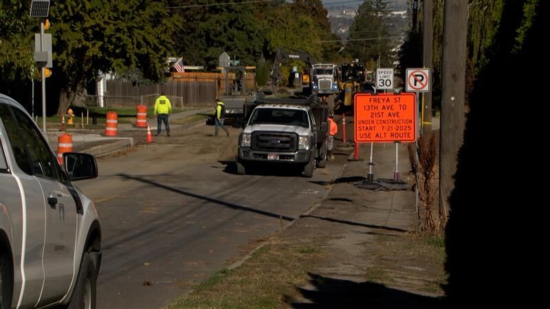 Freya Street road construction delays push detours into November