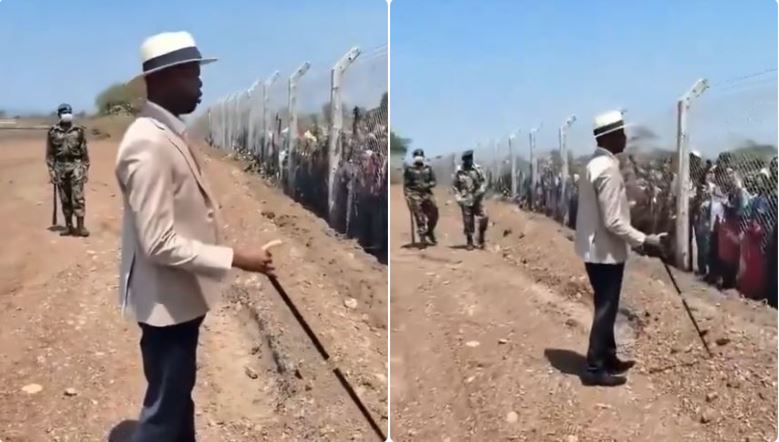 Raila Junior Clarifies Viral Video of Him Speaking to Residents Through Fence