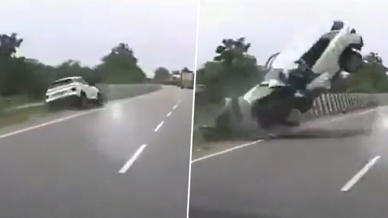 Aban Ahmed Accident Video: Dashcam Captures Fatal Crash of Atiq Ahmed’s 21-Year-Old Son
