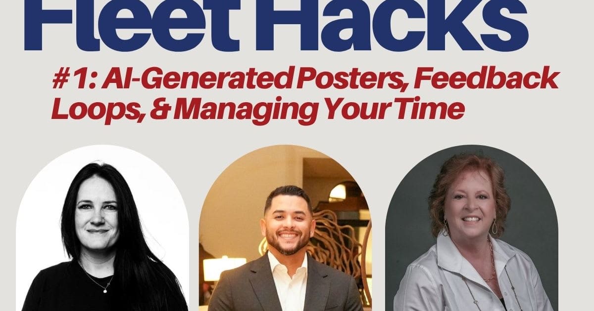 Fleet Hacks: AI-Generated Posters, Fleet Sounding Boards, and Managing Your Time