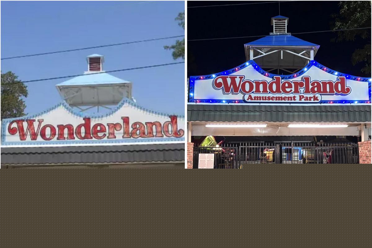 Wonderland Park After Dark In Amarillo Texas