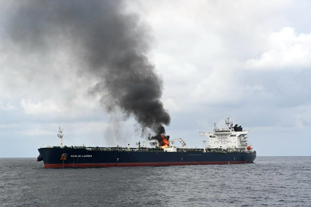 Newsdeck: Dutch cargo ship adrift and ablaze after attack in Gulf of Aden, EU maritime mission says.