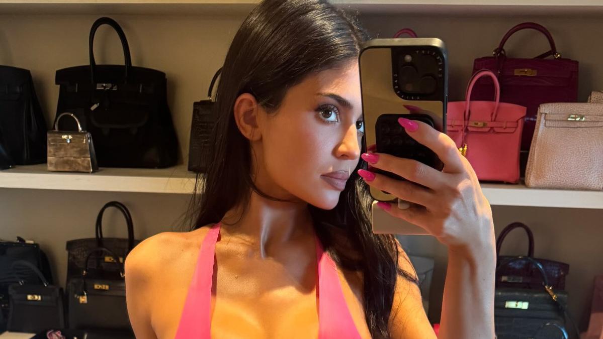 Kylie Jenner turns 29 in pink latex dress with bikini cake at lavish ‘Kitty Kylie’ themed birthday bash