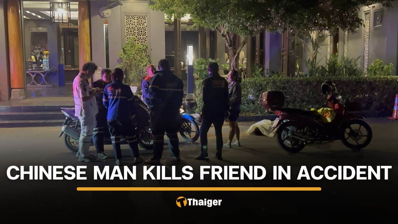 Chinese man runs car over friend and kills him outside Pattaya hotel