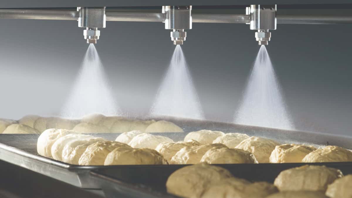 Precision spray technology drives efficiency in food and beverage processing