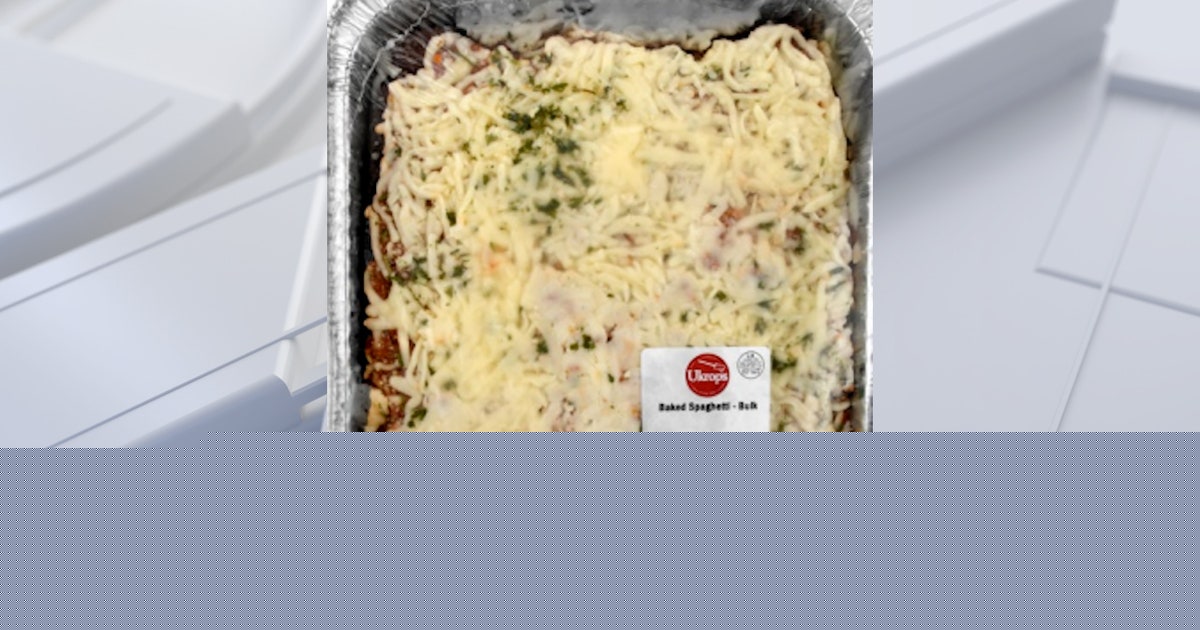 Nearly 23,000 pounds of baked spaghetti, chicken cobbler recalled over possible metal contamination