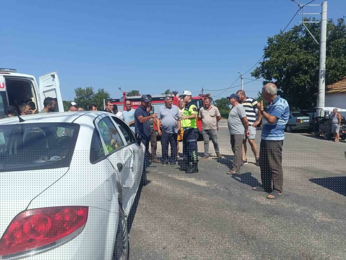 Enez'de Trafik Kazası: 3 Yaralı