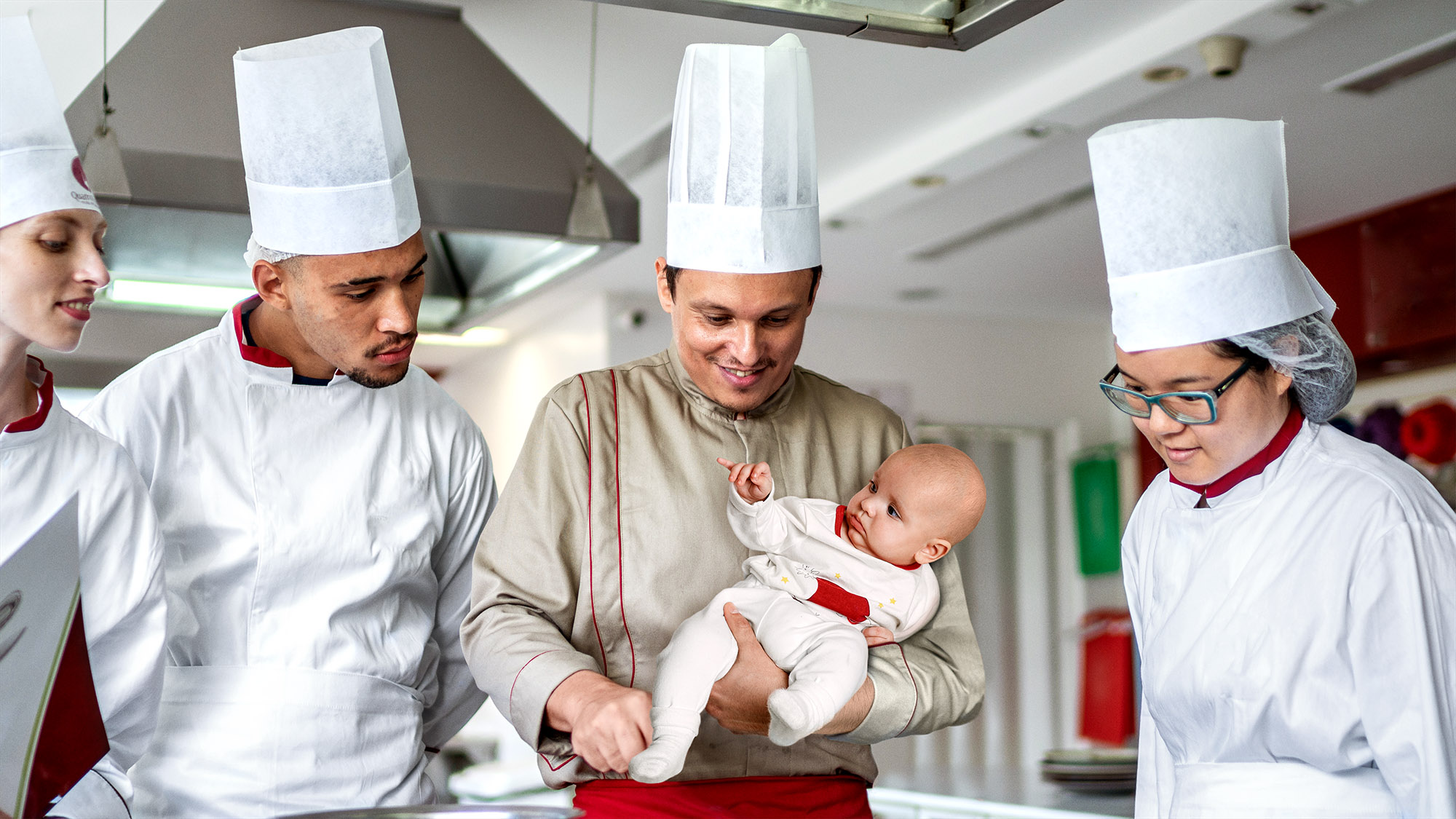 Culinary Students Given Live Baby To Learn How To Care For Bag Of Flour