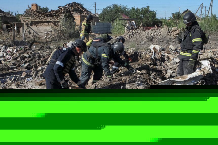 A Russian missile slammed into a house in Ukraine. Four children are among the dead