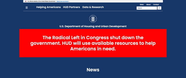 Experts say 'partisan' government agency messages on shutdown could violate federal law