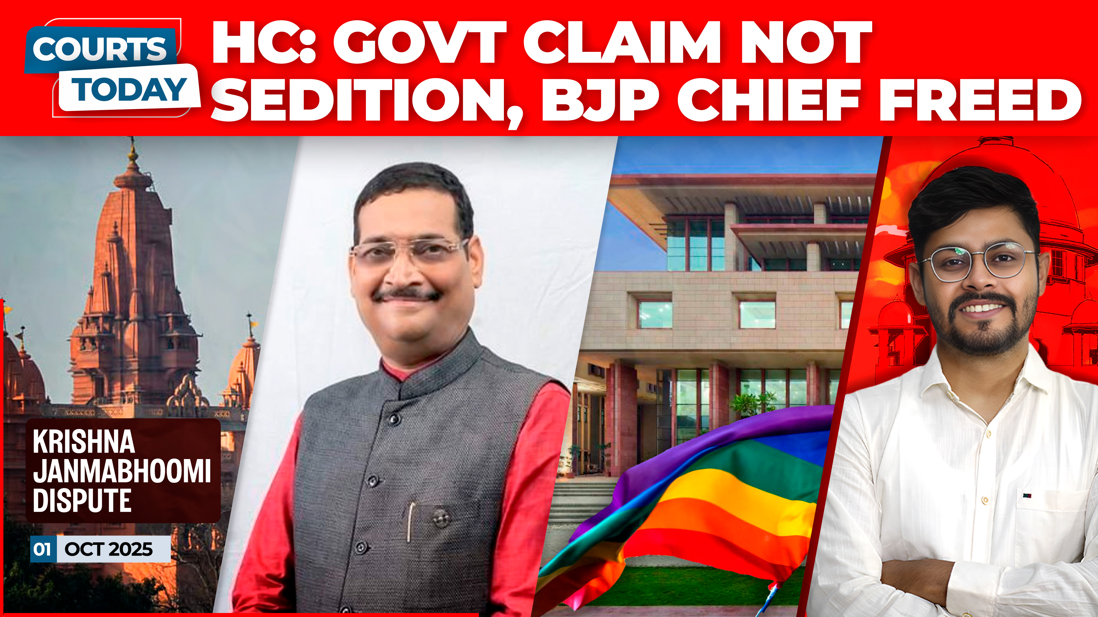 Sedition against BJP leader | AI in trial courts | Krishna Janmabhoomi | Transgender Rights