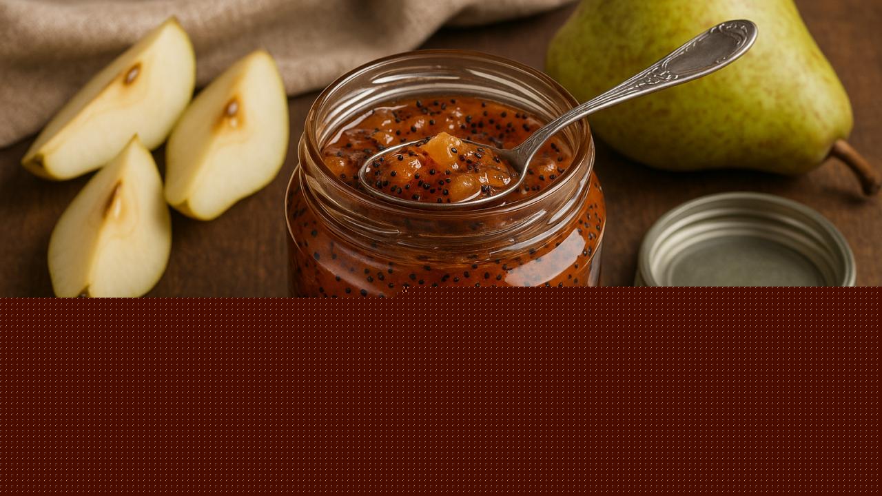 The secret to achieving amber syrup and whole fruit pieces in pear jam