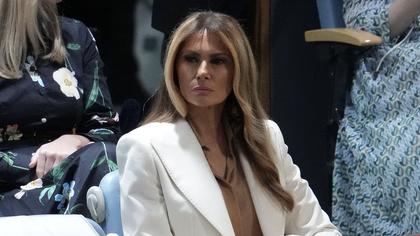 Zoned-out Melania Trump's eyebrow-raising reaction as Donald Trump delivered astonishing UN speech