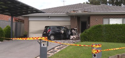 Car crashes into house at Colyton