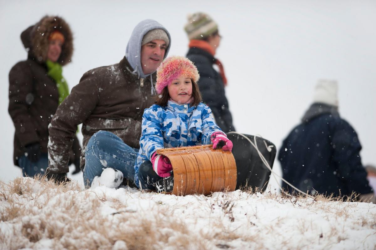 Free Toboggans Available At Chestnut Ridge Park