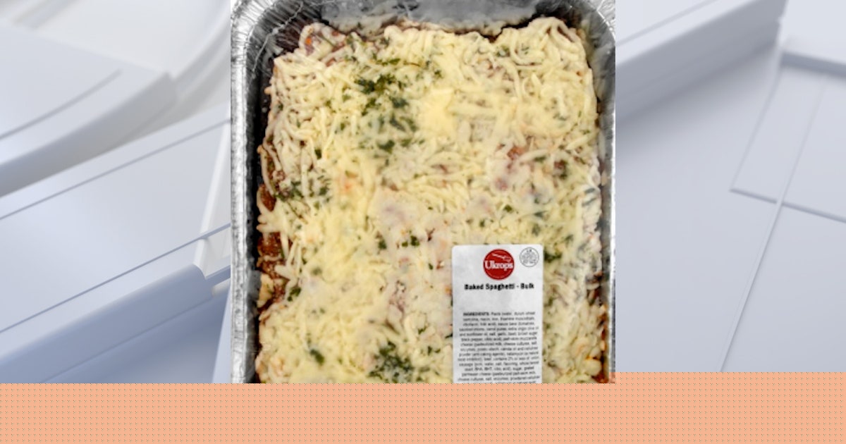 Nearly 23,000 pounds of baked spaghetti, chicken cobbler recalled over possible metal contamination